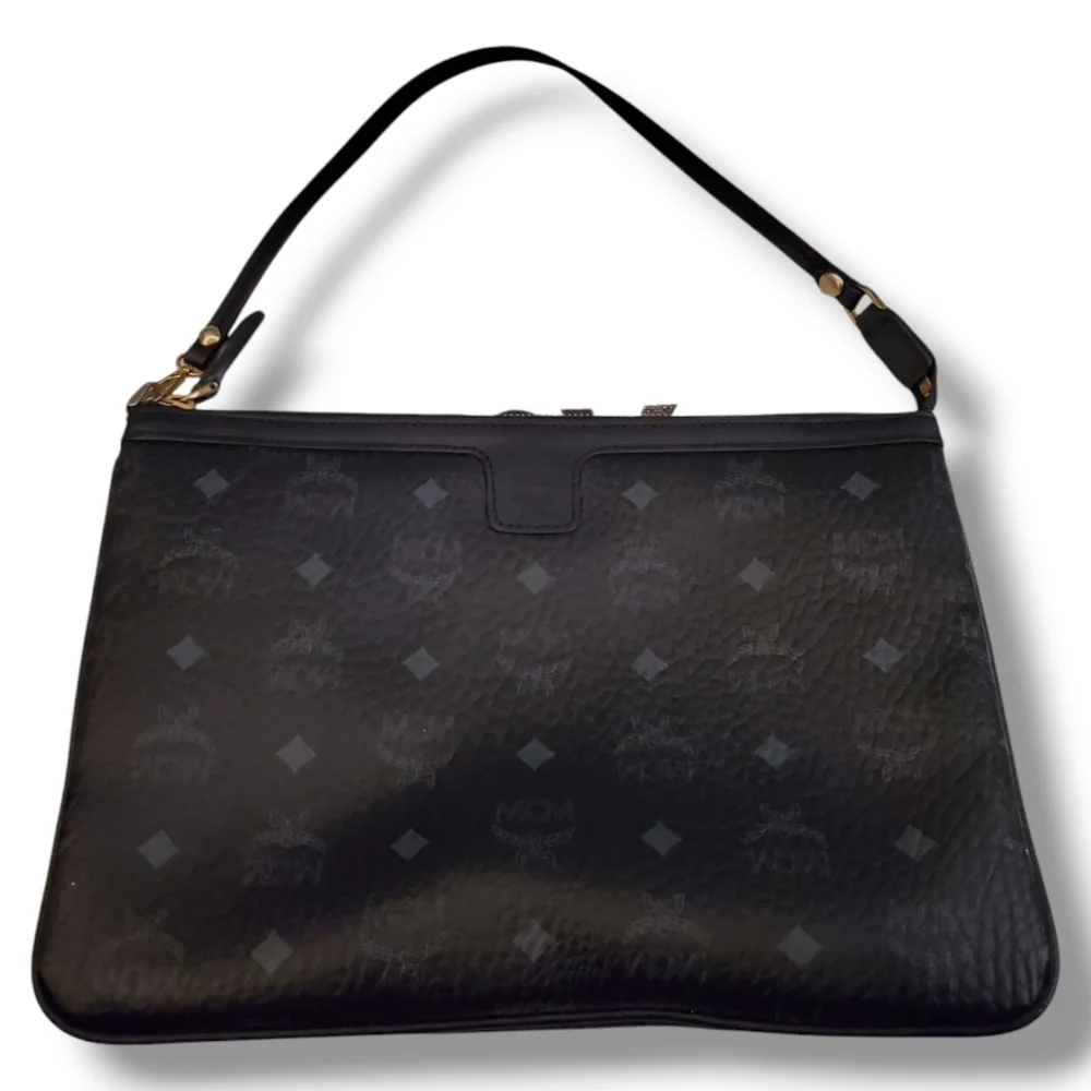 MCM Black Messenger Bag Sleek and Functional Minimalist Design